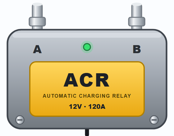 Automatic charging relay